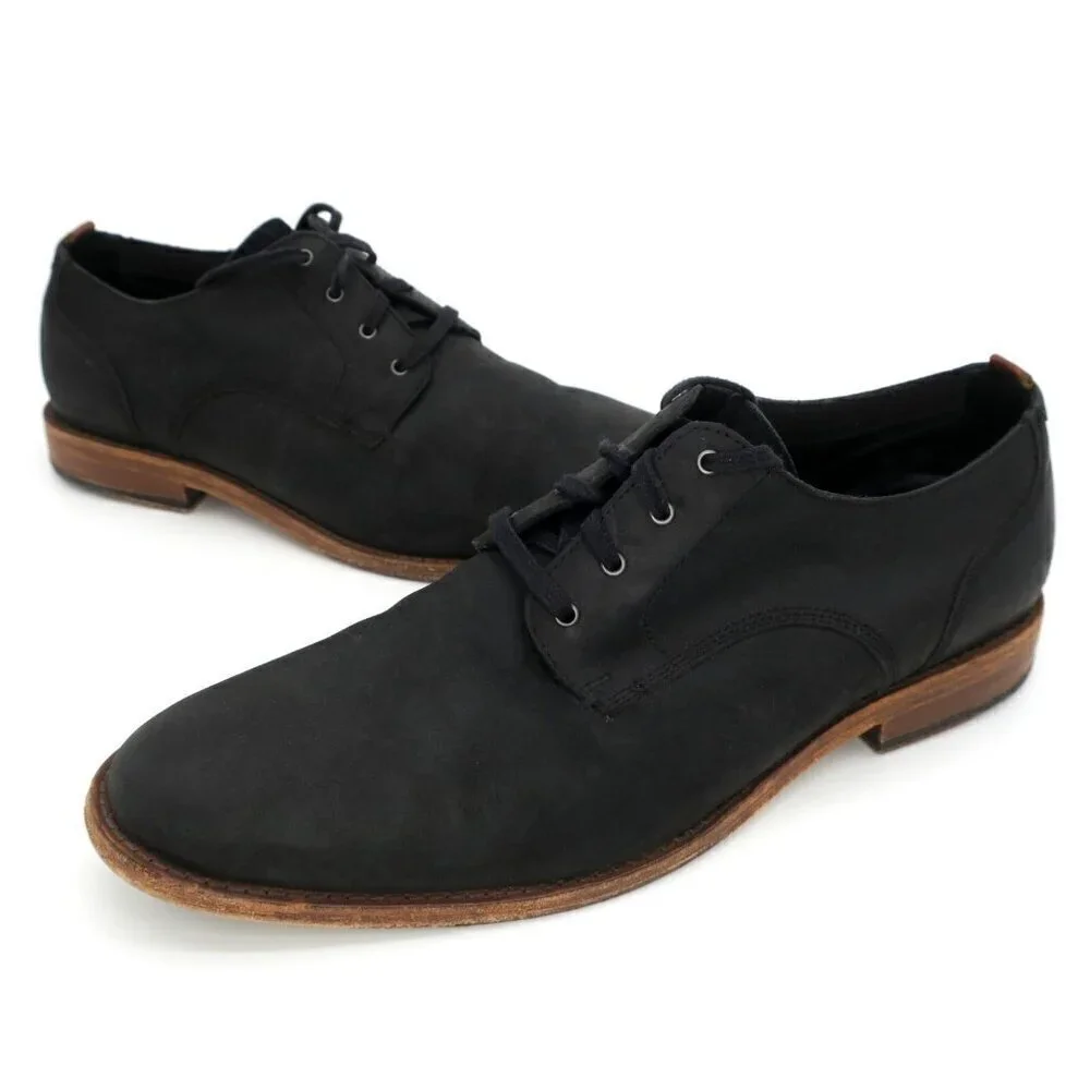 Cole Haan Feathercraft Grand 360 Blucher Oxford C29702 Black Leather Mens 11.5M